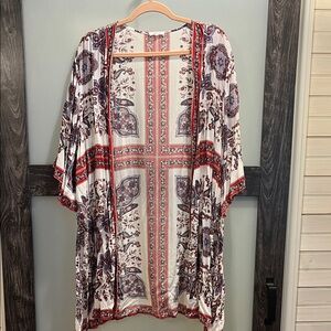 Maurices Multicolor Kimono Top